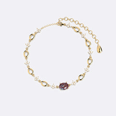 Alexandrite Orchid Oval Bracelet