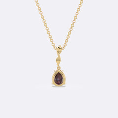 Alexandrite Juniper Pear Necklace